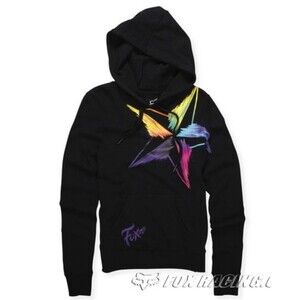 Women's Fox Racing Star Gazer Graphic Hoodie Black/Multicolor Y2K